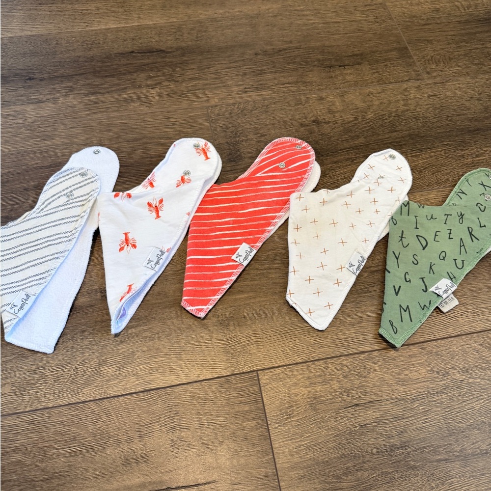 Copper pearl Bibs - cloth bibs gender neutral